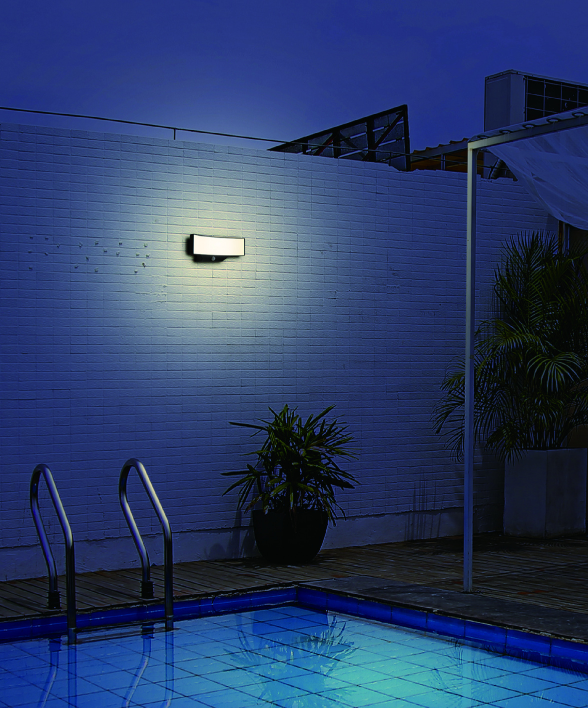 Randaco LED Applique Murale Exterieur/Interieur IP65 Réglable Design  Moderne 7W Blanc Blanc froid
