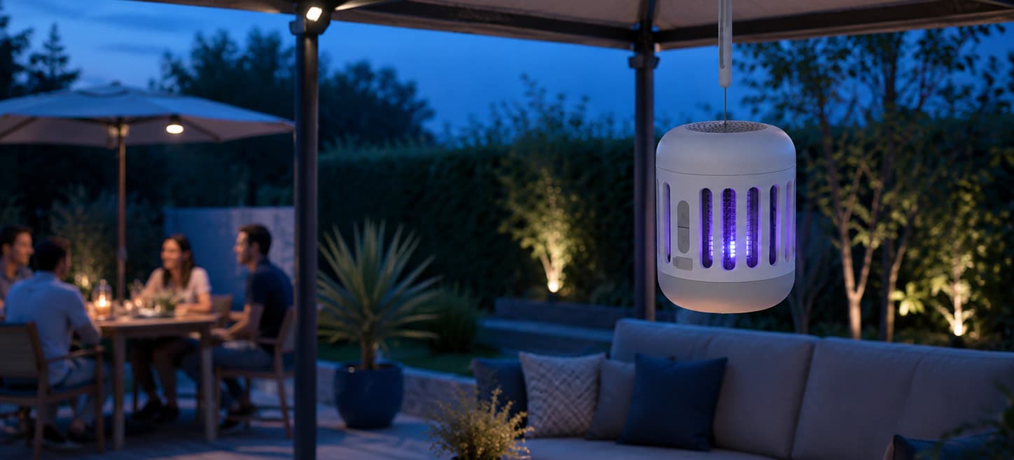 Lampe anti-moustiques + enceinte Voltman