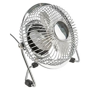 Mini ventilateur USB Ø13cm argent Voltman